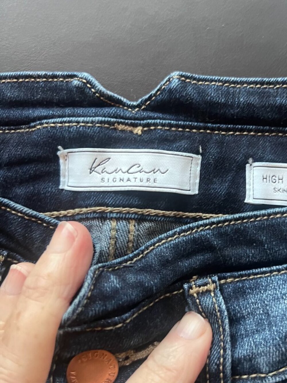 Women's KanCan Skinny jeans with copper button fly size 25 - Picture 7 of 8